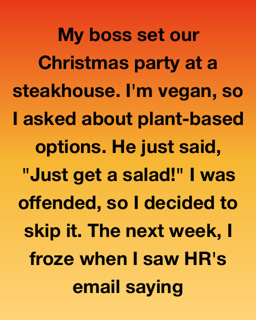 I Thought My Boss Was Punishing Me For Skipping The Office Christmas Party, But The Email From HR Revealed A Truth I Never Expected