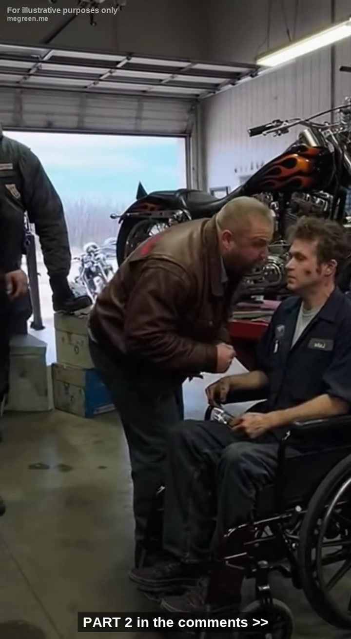 An Orphan Paralyzed Mechanic Fixes A Hell’S Angel’S Bike And Gets Fired By His Boss – Then 100 Hell’S Angels Rolled Up To The Garage