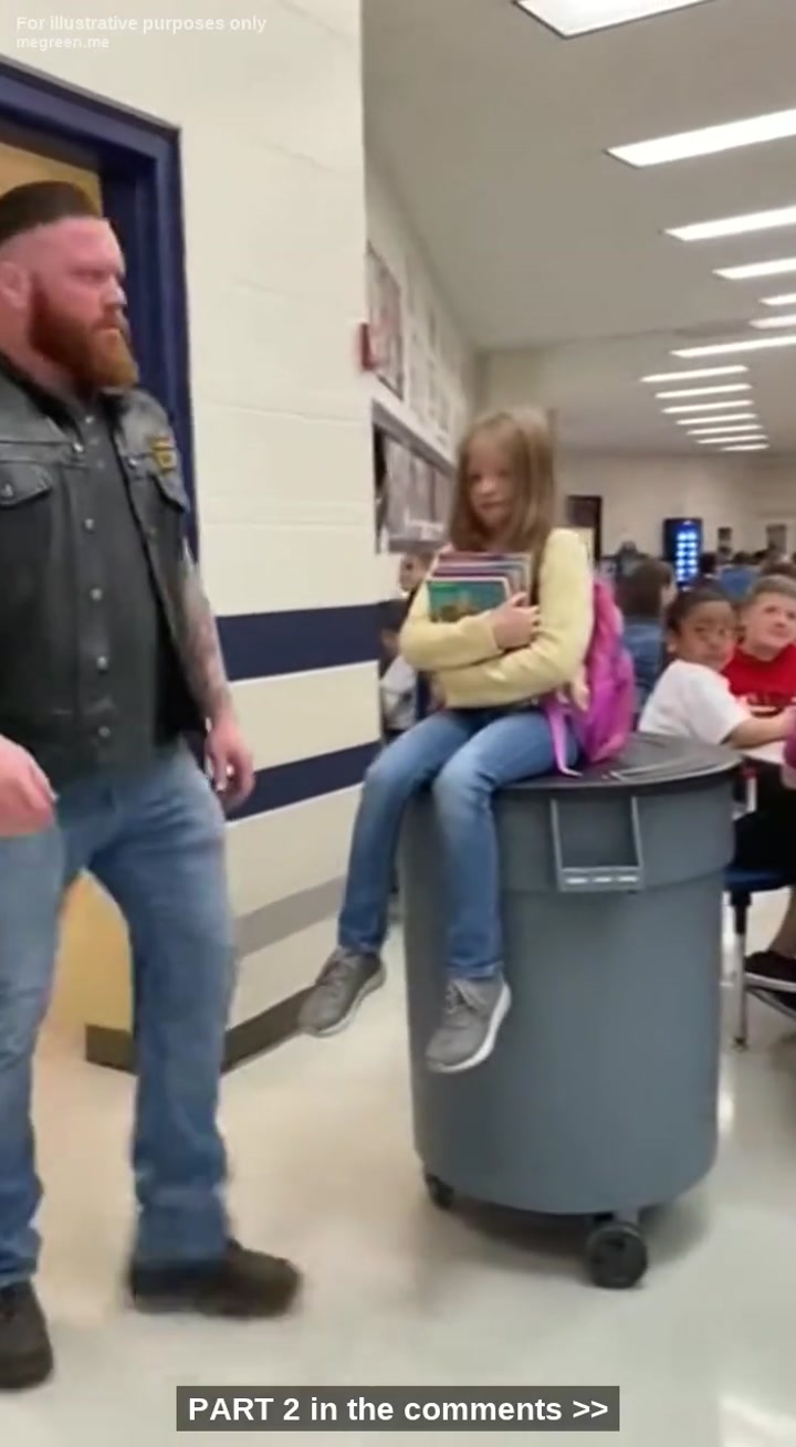 Hells Angel Visit His Daughter Unannounced, Only To Find Her Sitting On Trash Cabin With Her Books And Backpack – He Actually Went Crazy Then Brought 80 Hells Angels To Wreak Havoc At The School