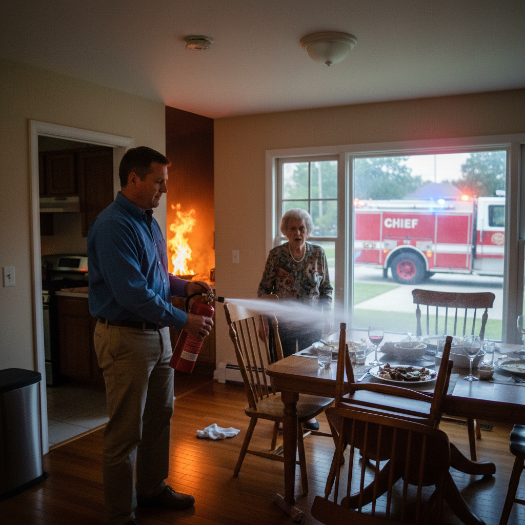 My Mother-in-law Called My Firefighter Husband A ‘lowly Hoseman’ At Dinner – Then The Kitchen Erupted In Flames