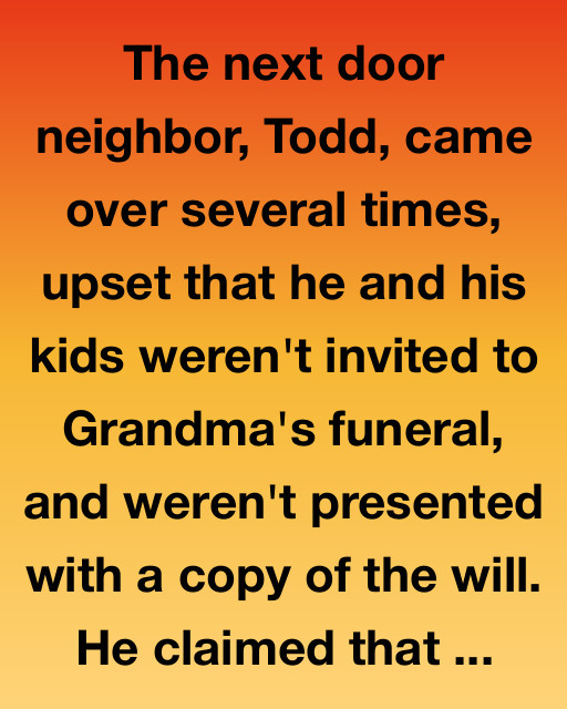 The Neighbor Who Wanted More Than Closure