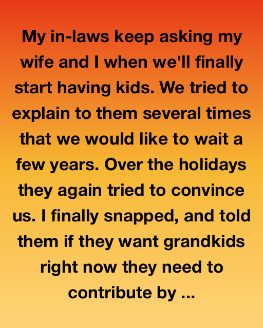 The Grandkid Ultimatum: A Family Conversation That Changed Everything