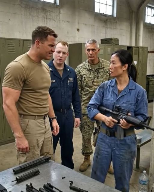 We Laughed When The Janitor Picked Up The Instructor’s Rifle. Then I Saw The Scar On Her Knuckle.