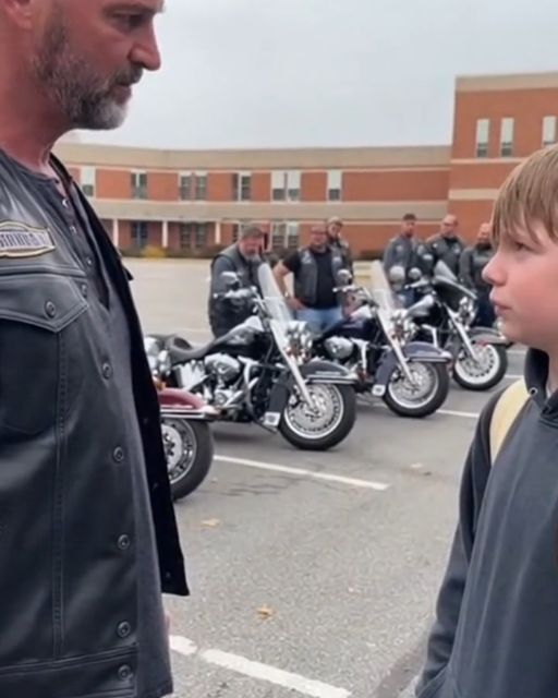 Bullies Mocked The Little Kid, Then A Roar Of Engines Shook The School