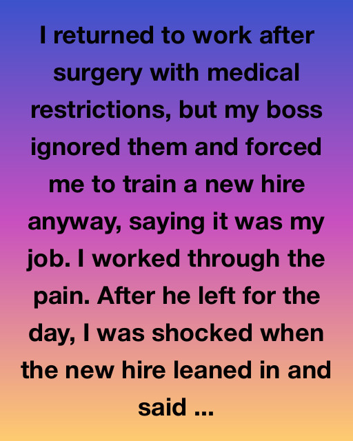 I Worked Through The Pain, But Karma Clocked In Right On Time