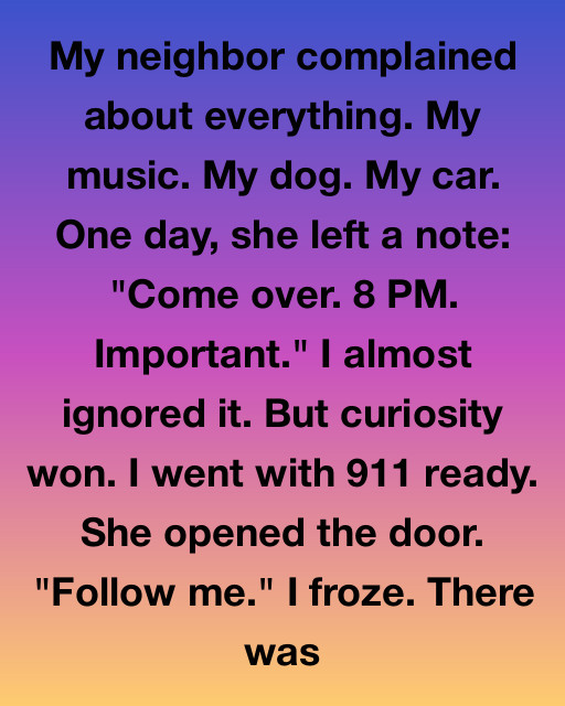 I Thought My Grumpy Neighbor Hated My Very Existence, But The Secret Behind Her Closed Door Changed Everything I Knew About Her