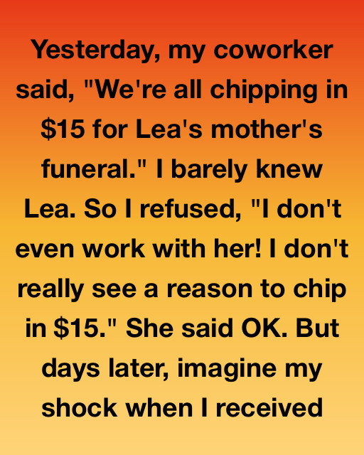 Was I The Jerk For Refusing To Chip In For A Co-Worker I Barely Know?