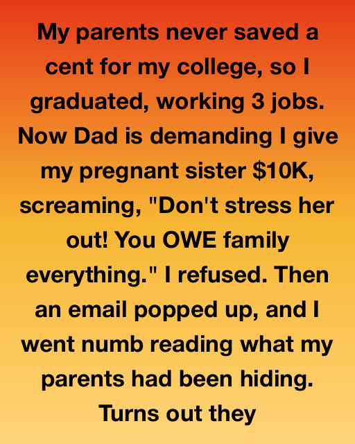 I Worked Three Jobs To Pay For My Own College While My Parents Hid The Truth About Where Our Family’s Money Was Really Going