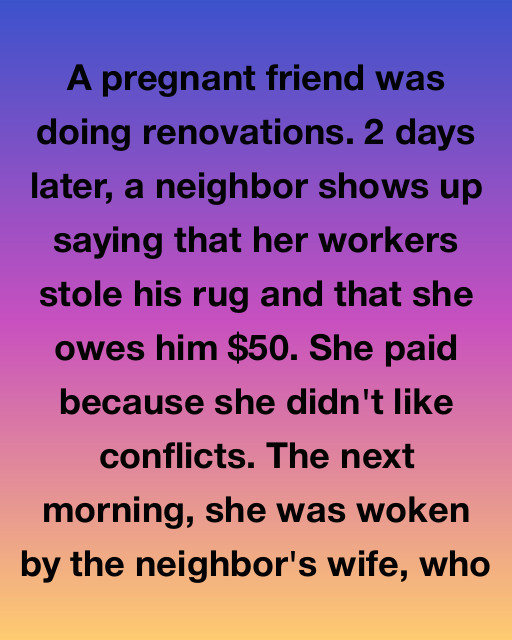 I Paid The Neighborhood Bully To Keep The Peace While I Was Pregnant, But His Wife’s Visit The Next Morning Revealed The Real Reason Behind The Scam