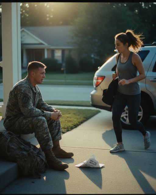 Soldier Husband Returned Home Early – And Found His Wife In The Driveway
