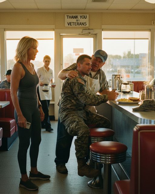 Dirty Soldier Kicked Out Of Diner By Karen… Then The Owner Hugs Him And Says This
