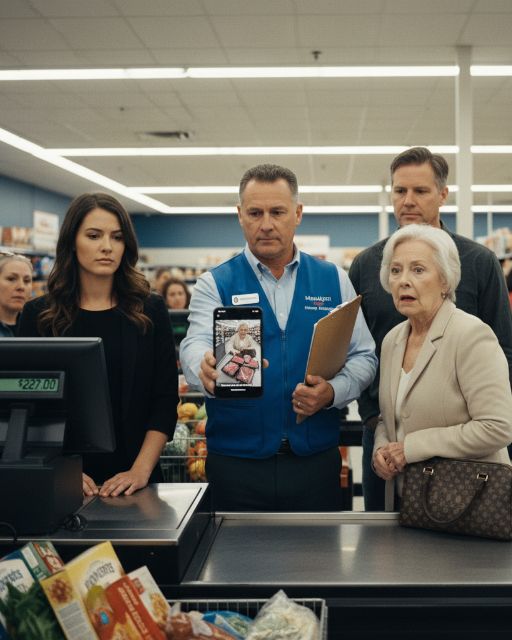 Karen Mil Screams “fire This Cashier!” At The Grocery Store – Her Son Walks Up As Manager