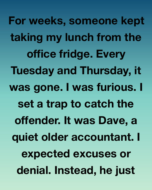 I Caught The Person Who Was Stealing My Lunch, But I Wasn’t Prepared For The Truth Behind The Theft