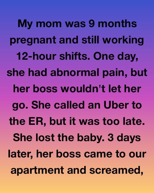 My Mom Was Working Twelve Hour Shifts While Pregnant And Her Boss Cost Us Everything, But The Secret He Was Hiding Changed The Meaning Of Our Loss