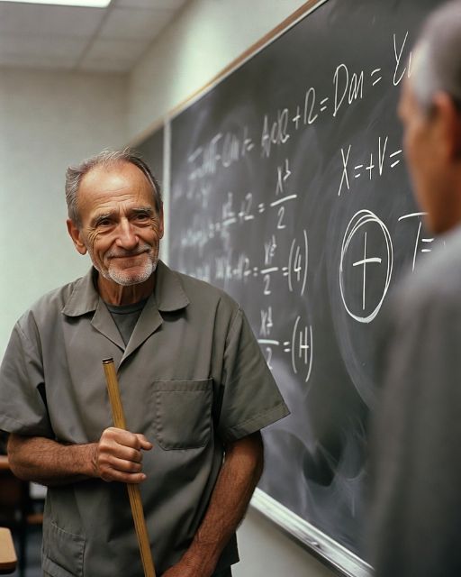 The Janitor Solved The Impossible Equation. Then I Saw The Symbol He Drew Next To It.