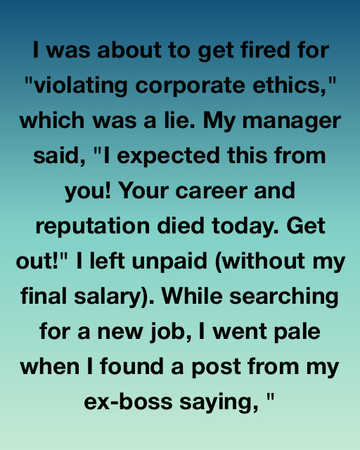 I Was About To Get Fired For Violating Corporate Ethics, But My Manager Didnโt Know I Had Already Found Out His Secret