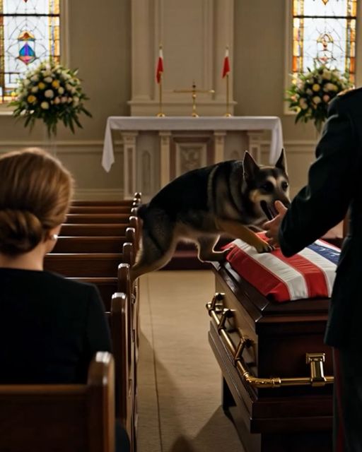 The Retired K-9 Wouldnโt Leave The Casket. The General Started Crying.