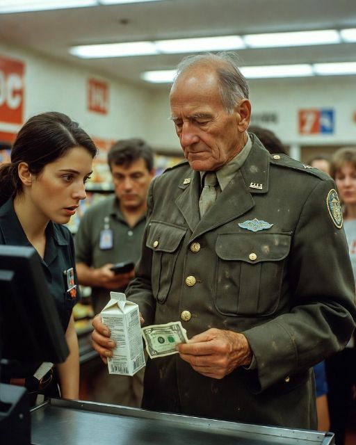 The Cashier Laughed At His Old Uniform. Then She Saw The Patch.