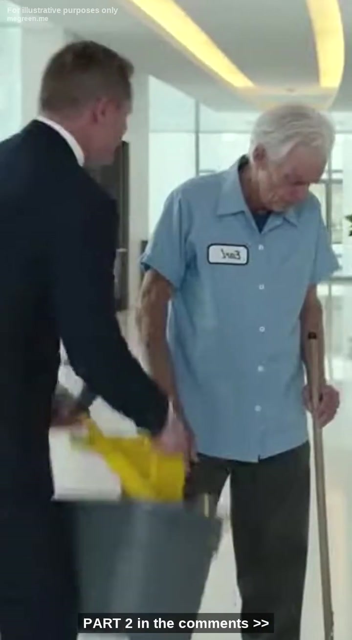 The Arrogant Manager Soaked The Frail Old Janitor In Filthy Water Over A Stained Shirt, Smiling Like He Owned The Man’S Dignity