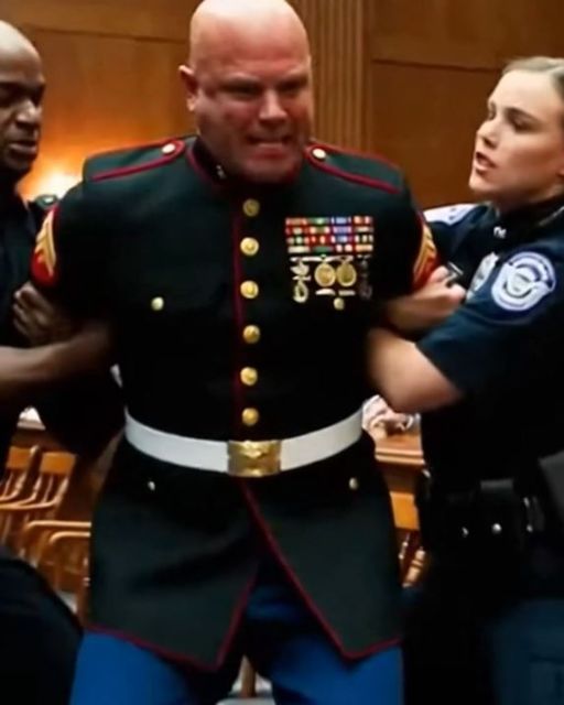 They Dragged A Decorated Marine Out Of A Senate Hearing. Then Everyone Saw What He Was Holding.