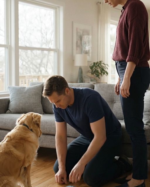 Caught Red-handed By The Family Dog
