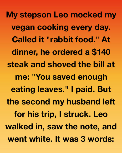 The Rabbit Food War And My Three Word Revenge