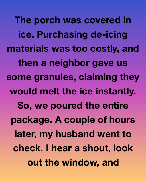 The Day The Ice Melted More Than Just The Stairs