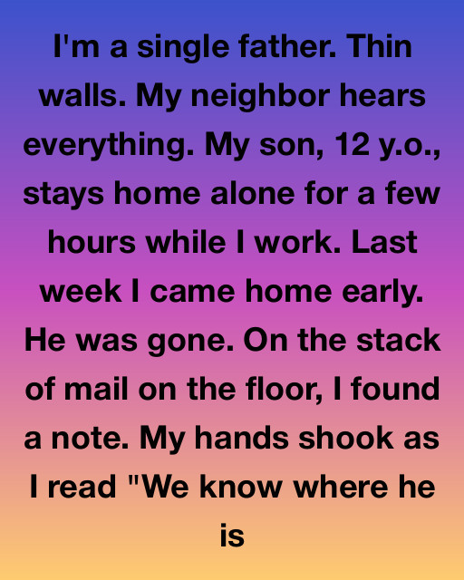 The Day My Neighbor’s Note Saved My Son