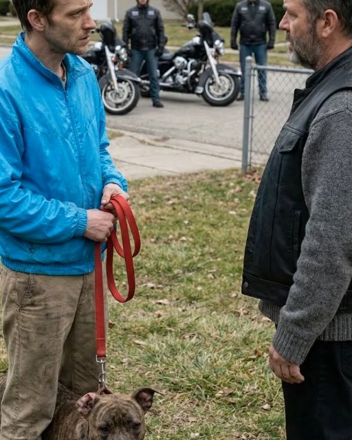 Bikers Confronted An Animal Abuser… Then Recognized His Dog